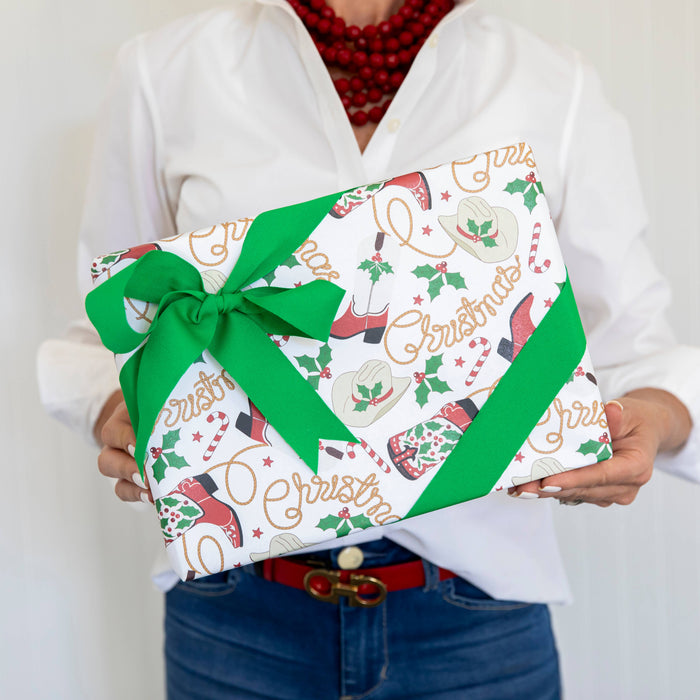 Cowboy Christmas Gift Wrap