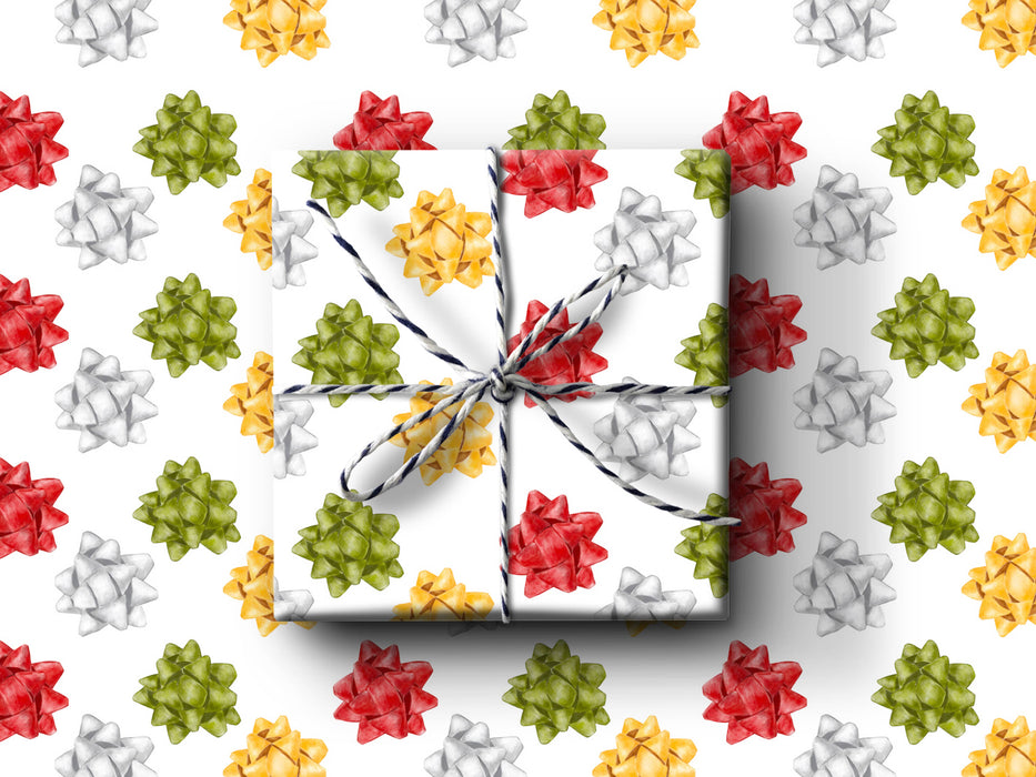 Christmas Bows Gift Wrap