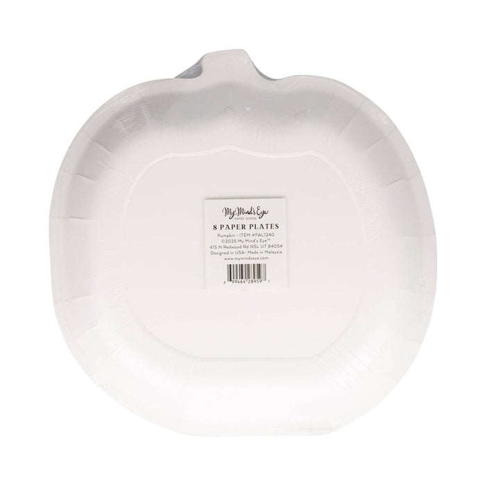 Pumpkin Shaped Paper Plate