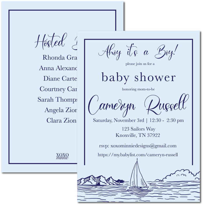 Ahoy Invitation