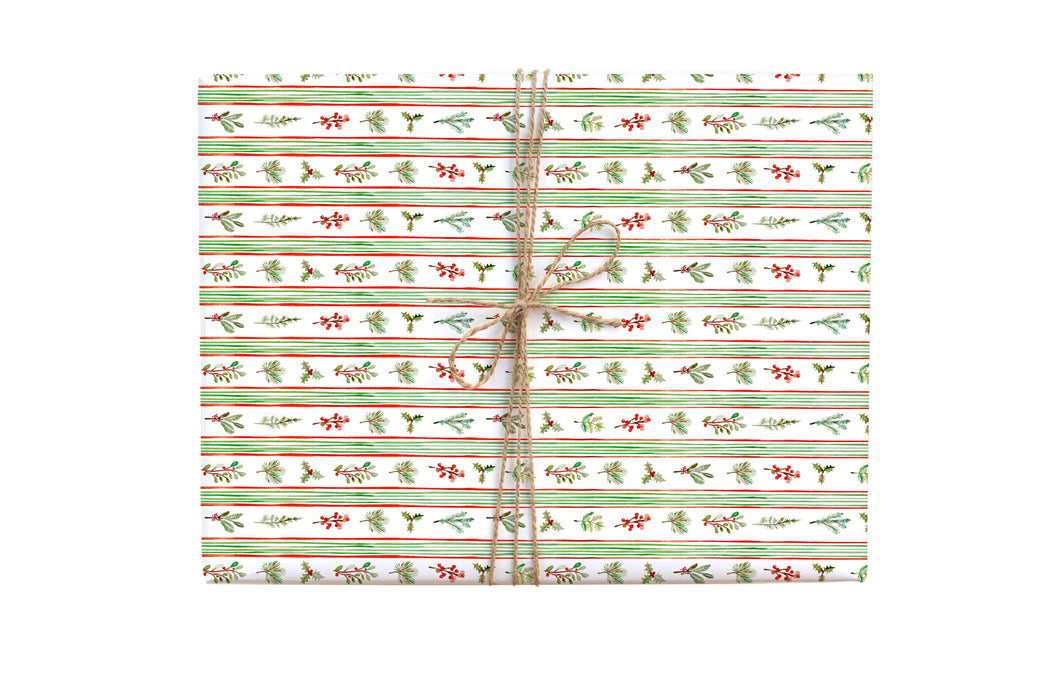 Holiday Garland Gift Wrap Roll