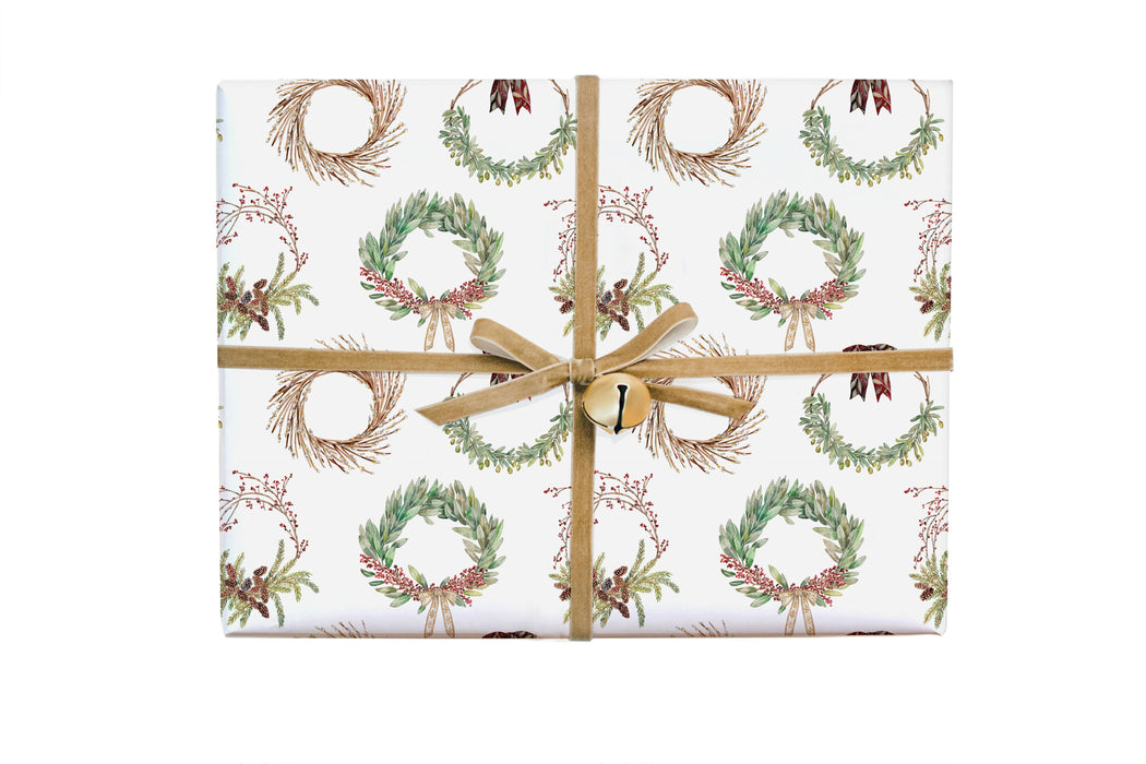 Wreath Gift Wrap Roll