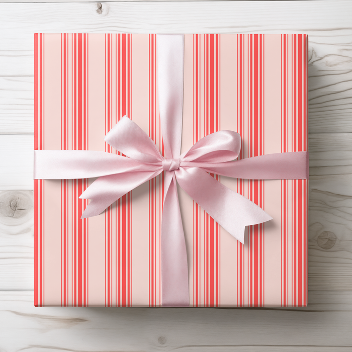 Blushberry Stripes Gift Wrap